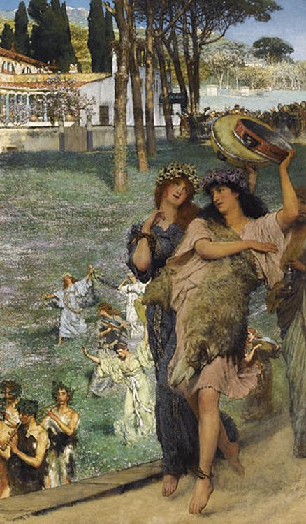 Alma-Tadema, Sir Lawrence On the Road to the Temple of Ceres (mk23) oil painting image